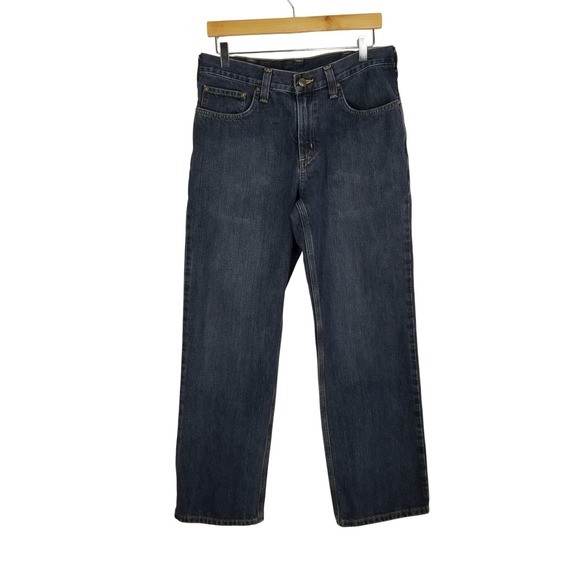 Carhartt Other - Carhartt Mens Relaxed Fit‎ Straight Leg Dark Wash Denim Jeans 32x29 Workwear